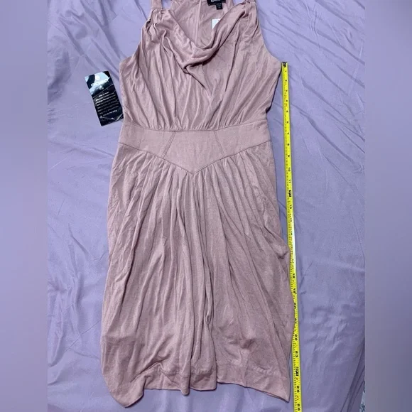 VTG bebe Blush Draped Mini Dress - Picture 10 of 14
